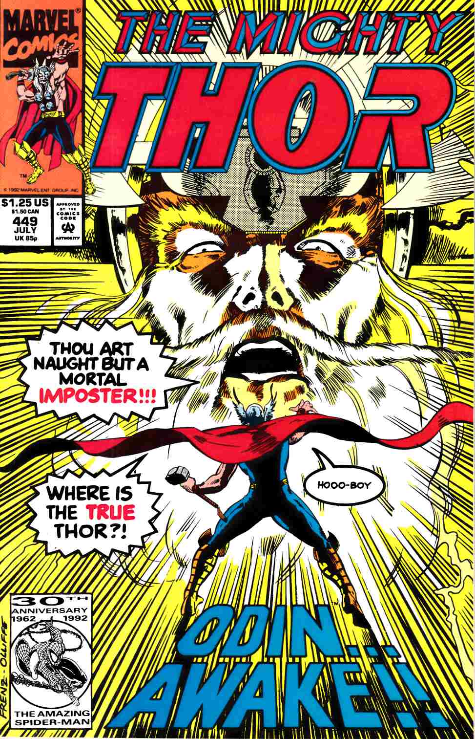 Thor #449 Very Fine (8.0) [Marvel Comic] LARGE