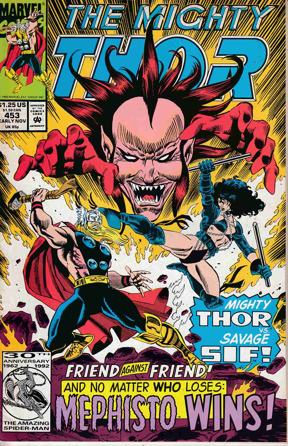Thor #453 Very Fine (8.0) [Marvel Comic] LARGE
