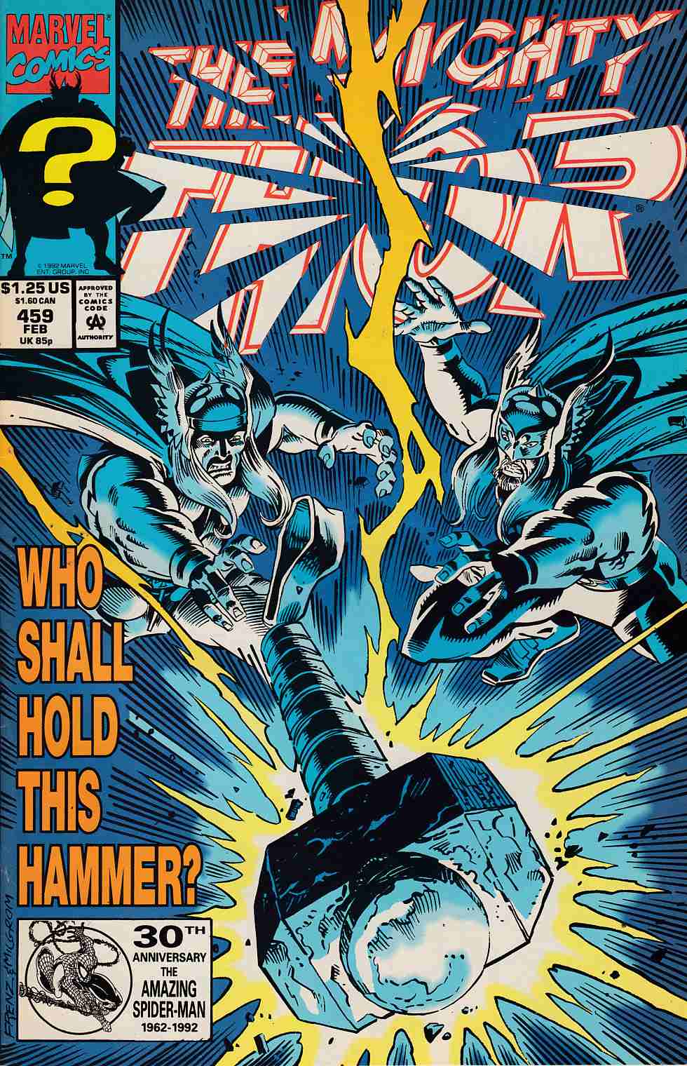 Thor #459 Very Fine/Near Mint (9.0) [Marvel Comic] LARGE