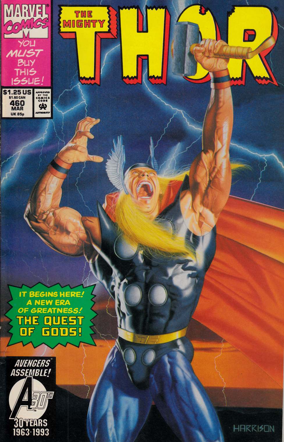 Thor #460 Very Fine (8.0) [Marvel Comic] LARGE