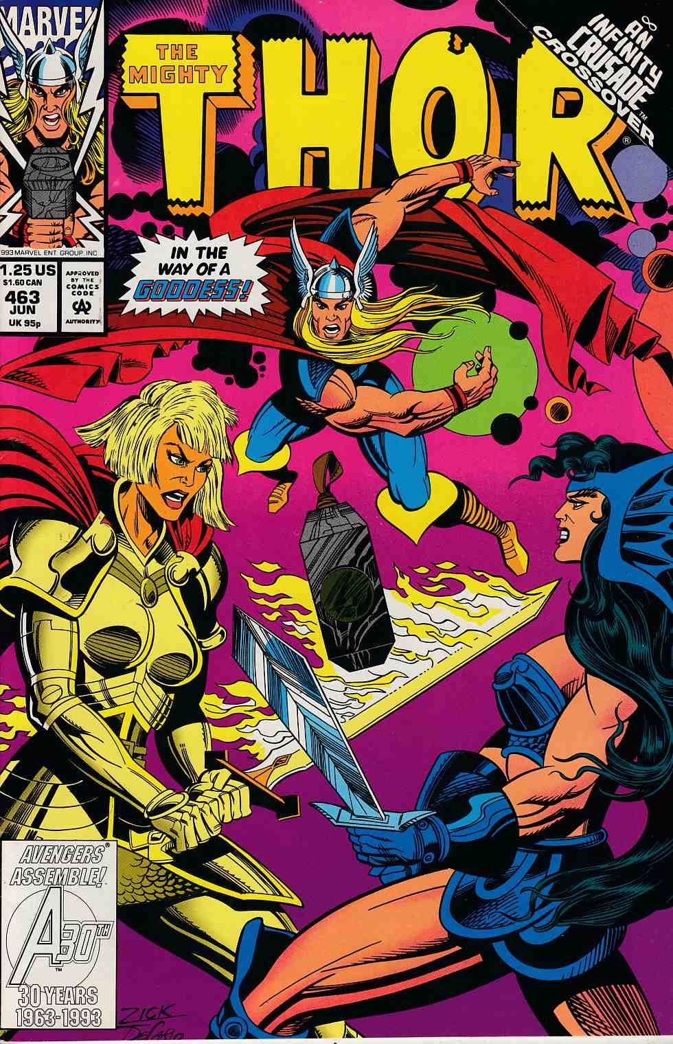 Thor #463 Very Fine (8.0) [Marvel Comic] LARGE