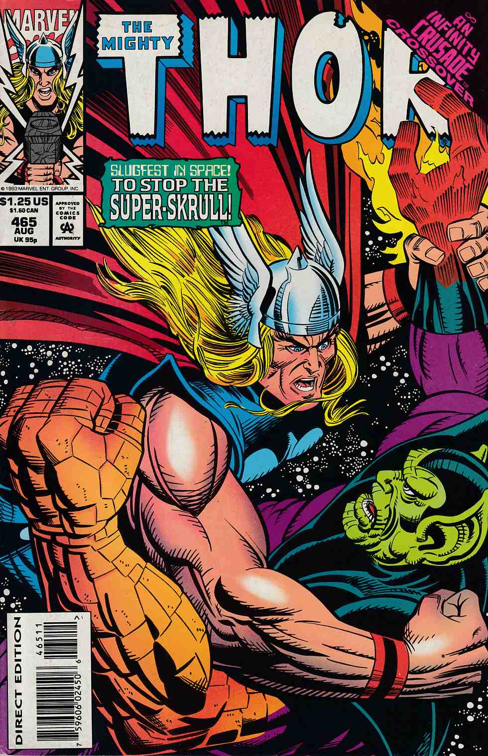 Thor #465 Very Fine (8.0) [Marvel Comic] LARGE