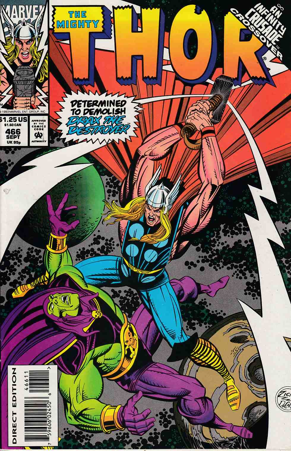 Thor #466 Very Fine (8.0) [Marvel Comic] LARGE