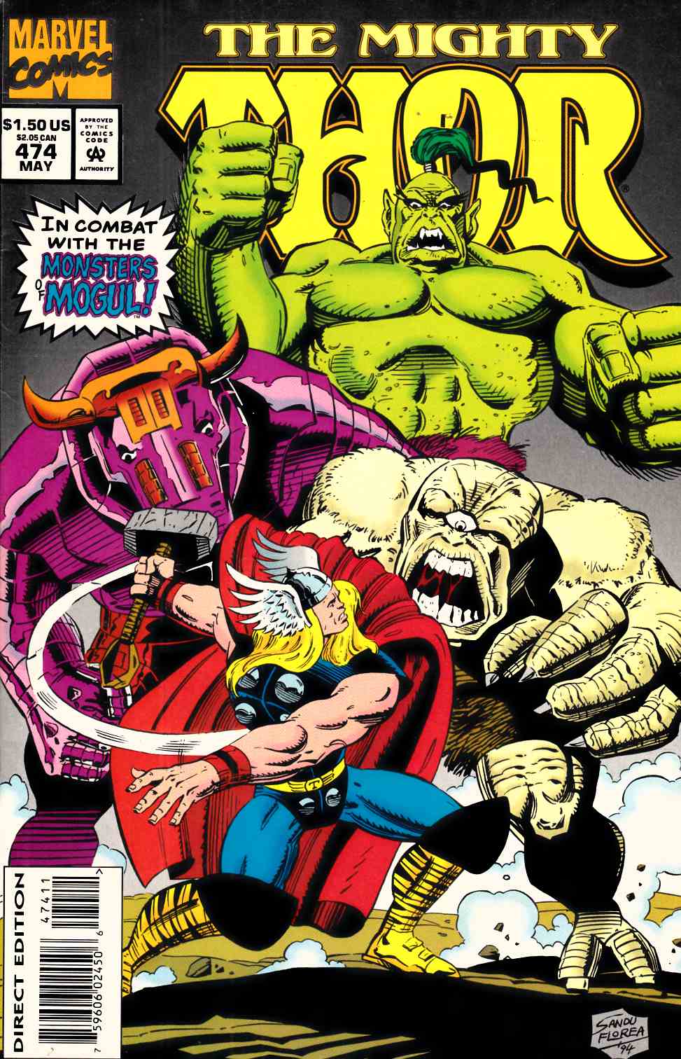 Thor #474 Very Fine (8.0) [Marvel Comic] THUMBNAIL