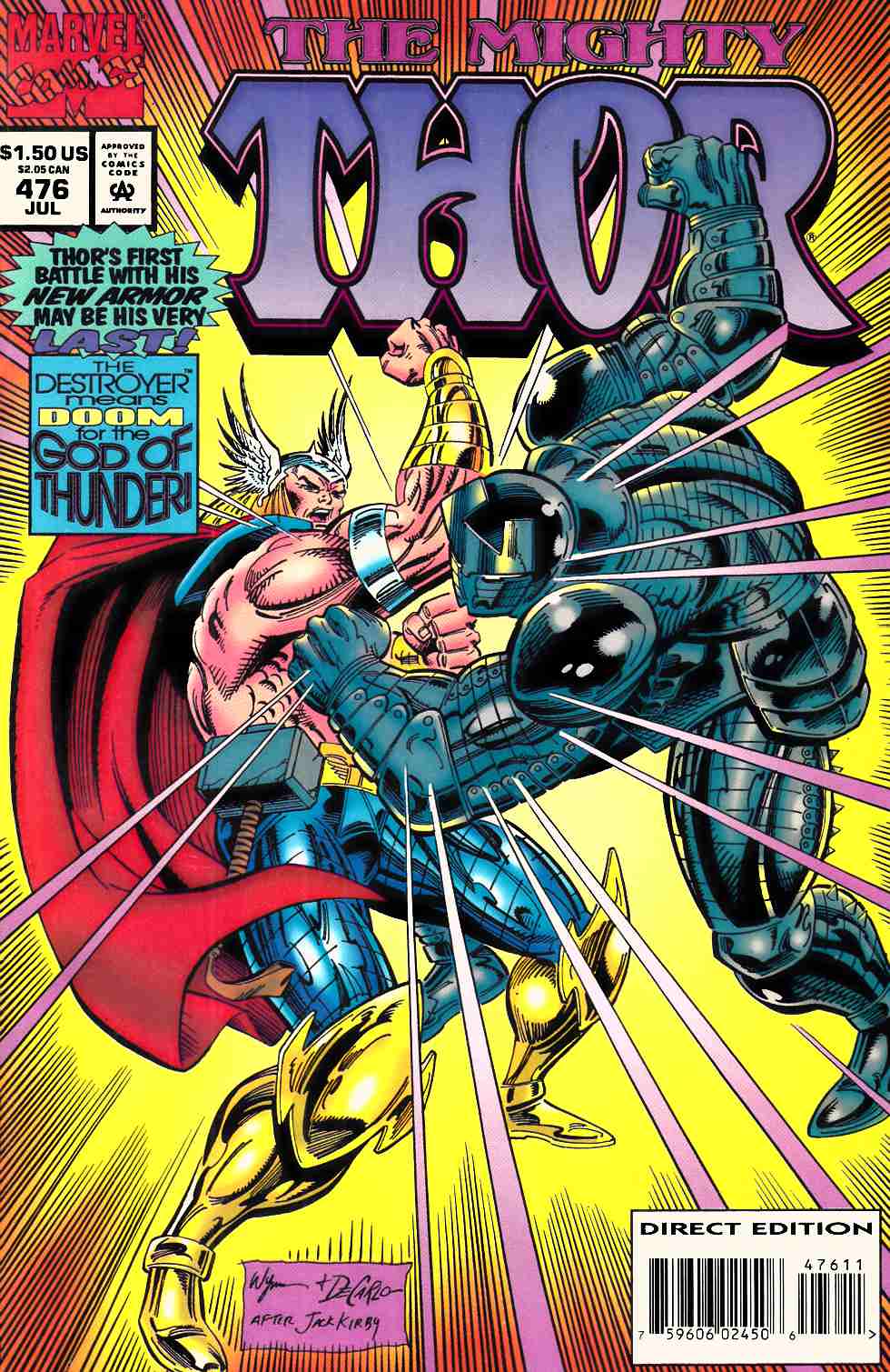 Thor #476 Very Fine (8.0) [Marvel Comic] THUMBNAIL