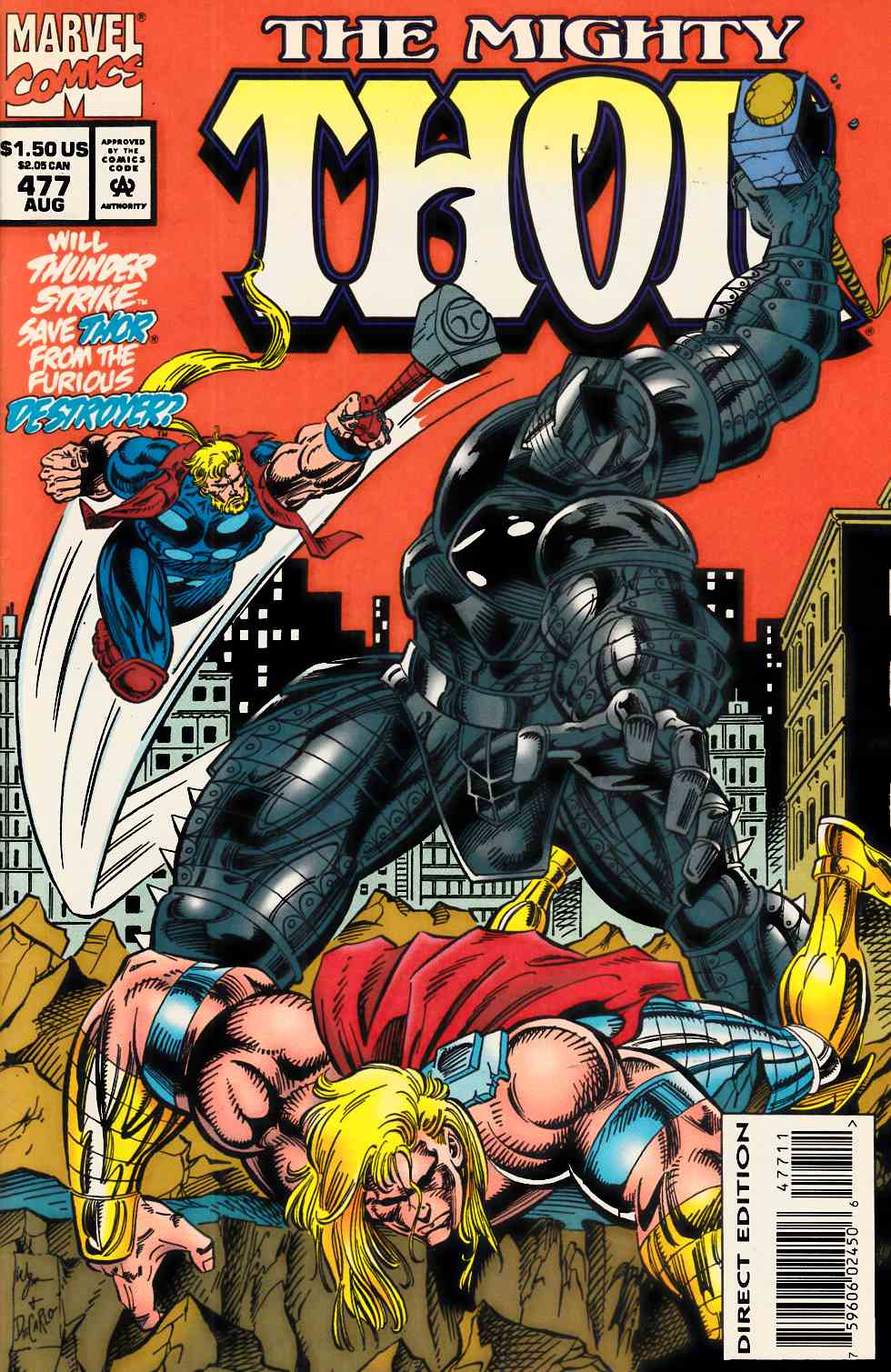 Thor #477 Very Fine (8.0) [Marvel Comic] THUMBNAIL