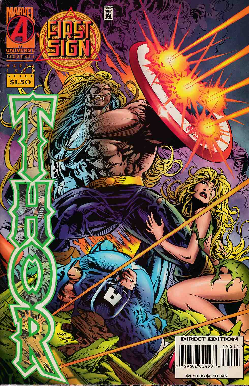 Thor #496 Good (2.0) [Marvel Comic] LARGE
