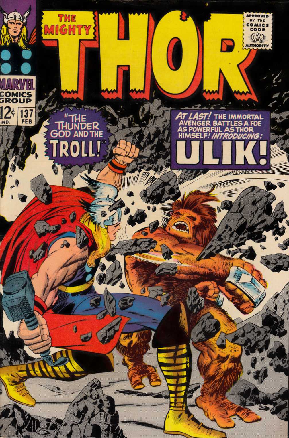 Thor #137 Fine Minus (5.5) [Marvel Comic] THUMBNAIL