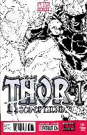 Thor God of Thunder #1 Quesada Sketch Variant Cover Near Mint (9.4) [Marvel Comic] THUMBNAIL