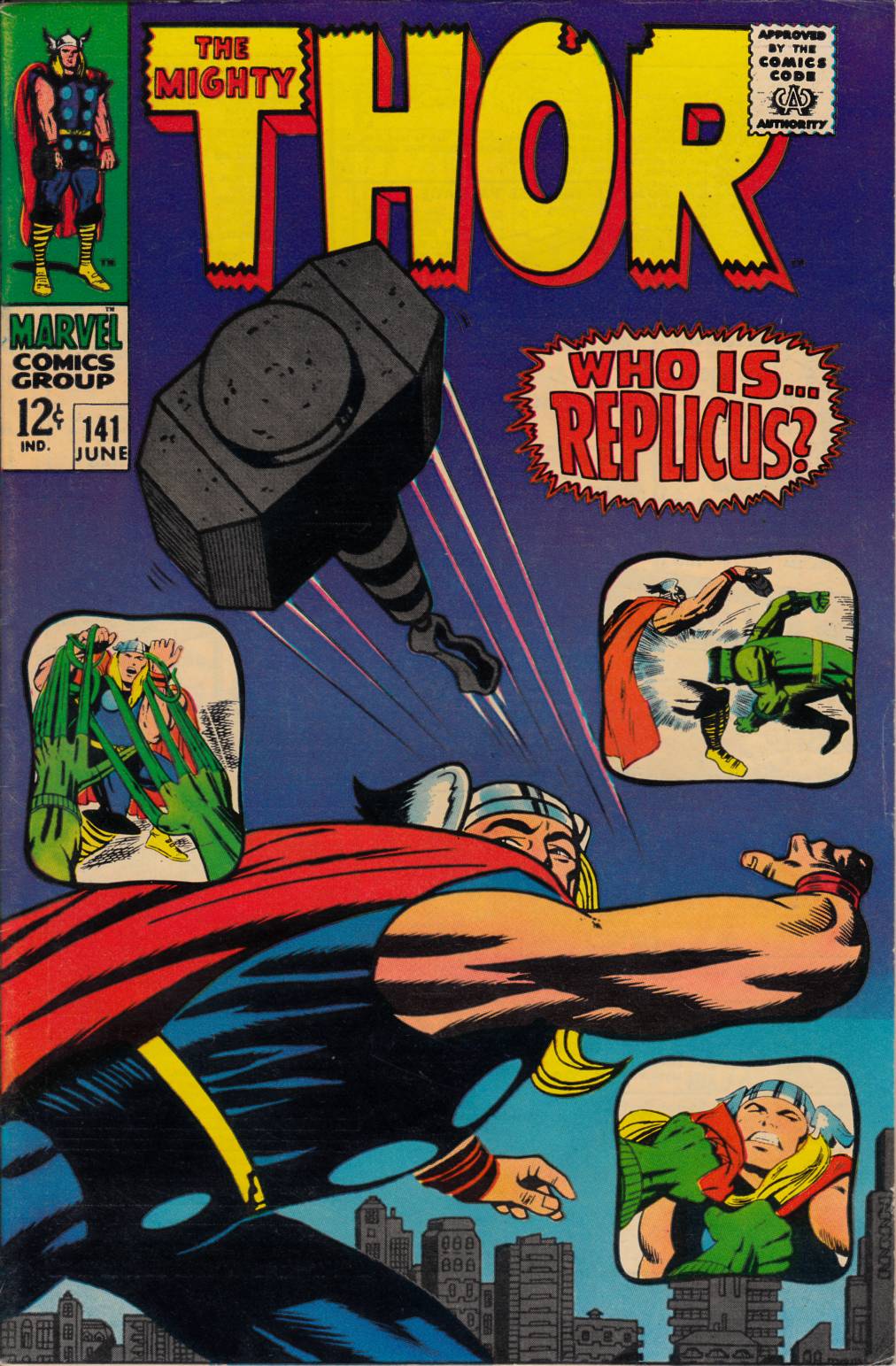 Thor #141 Very Fine Minus (7.5) [Marvel Comic] THUMBNAIL