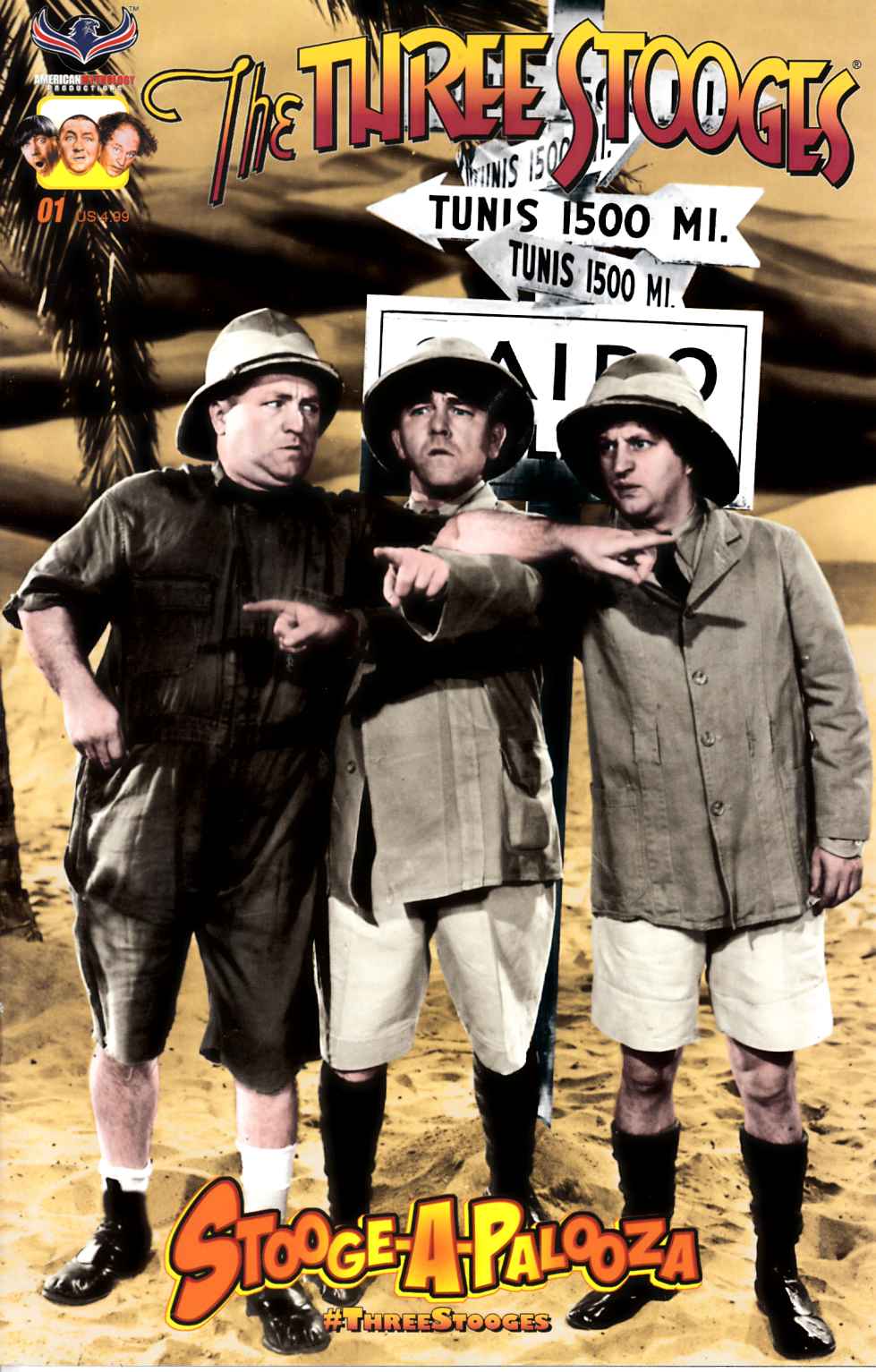 Three Stooges Stoogeapalooza Photo Cover [American Mythology Comic] THUMBNAIL