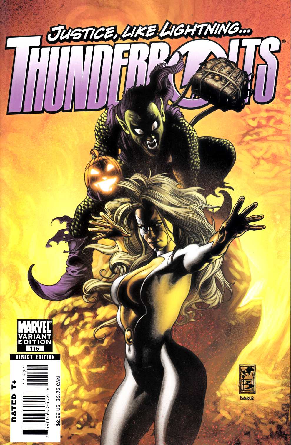 Thunderbolts #115 Bianchi Variant Cover Near Mint (9.4) [Marvel Comic] THUMBNAIL