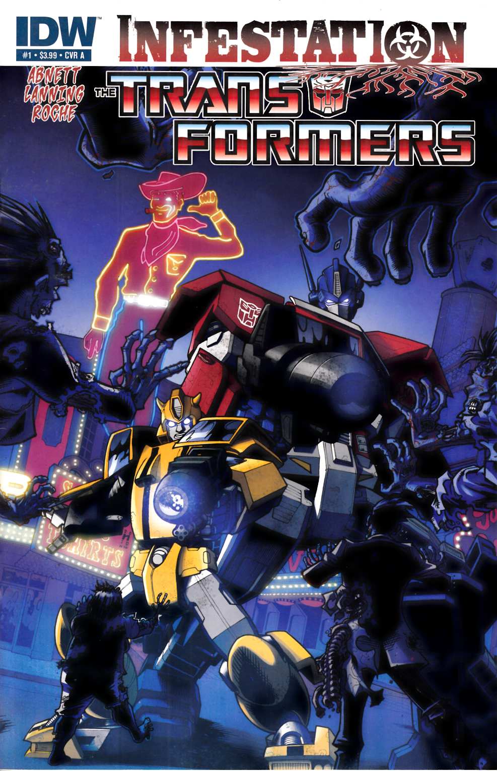 Transformers Infestation #1 Cover A Very Fine (8.0) [IDW Comic] LARGE