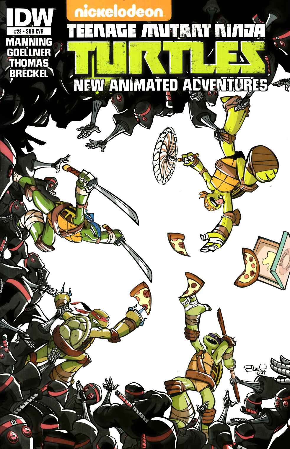 TMNT New Animated Adventures #23 Subscription Cover [IDW Comic] THUMBNAIL