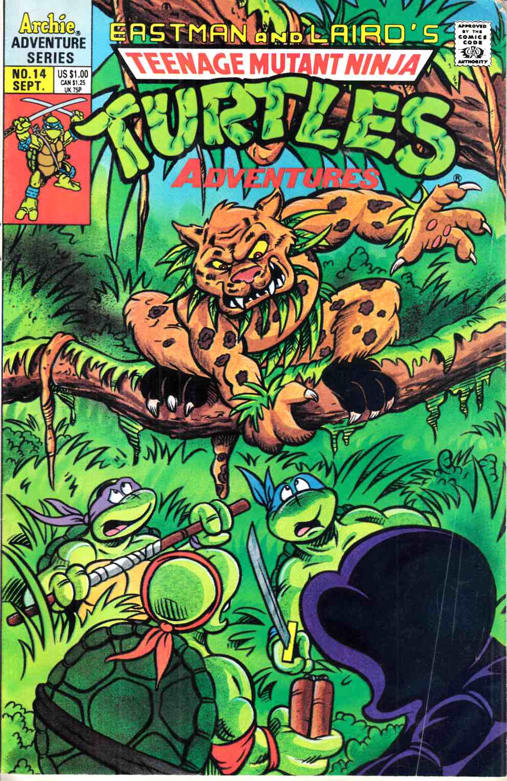 Teenage Mutant Ninja Turtles Adventures #14 Very Good Plus (4.5) [Archie Comic] THUMBNAIL
