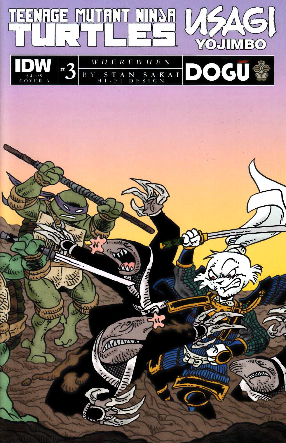 Teenage Mutant Ninja Turtles Usagi Yojimbo WhereWhen #3 Near Mint (9.4) [IDW Comic] THUMBNAIL