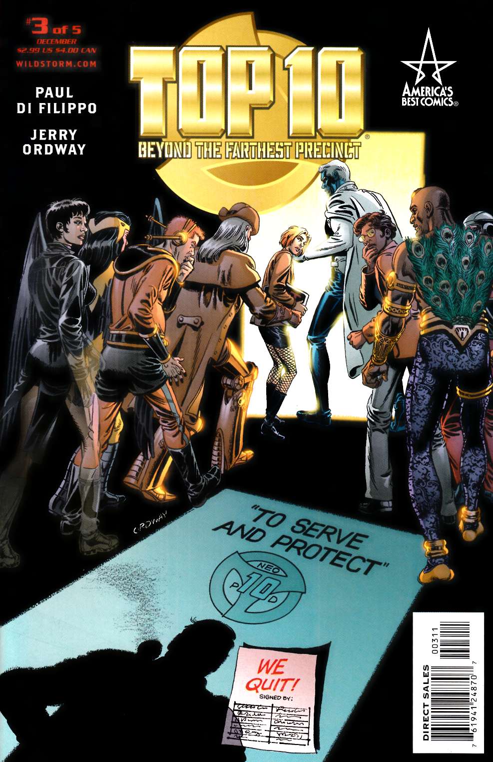 Top 10 Beyond the Farthest Precinct #3 Near Mint (9.4) [DC Comic] LARGE