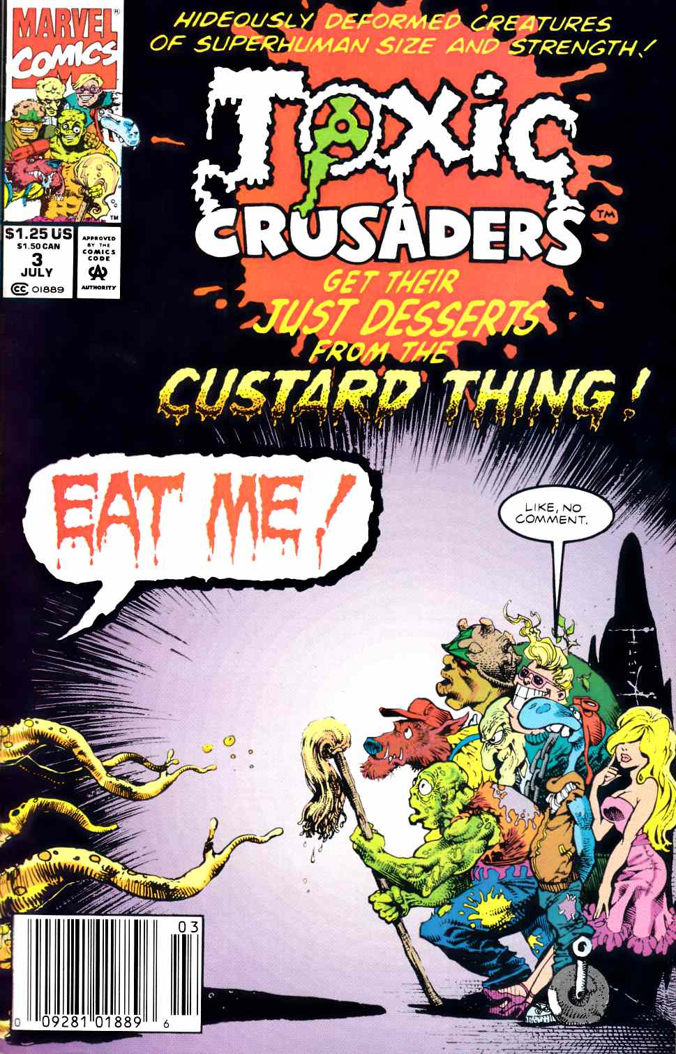 Toxic Crusaders #3 Newsstand Edition Very Fine (8.0) [Marvel Comic] THUMBNAIL