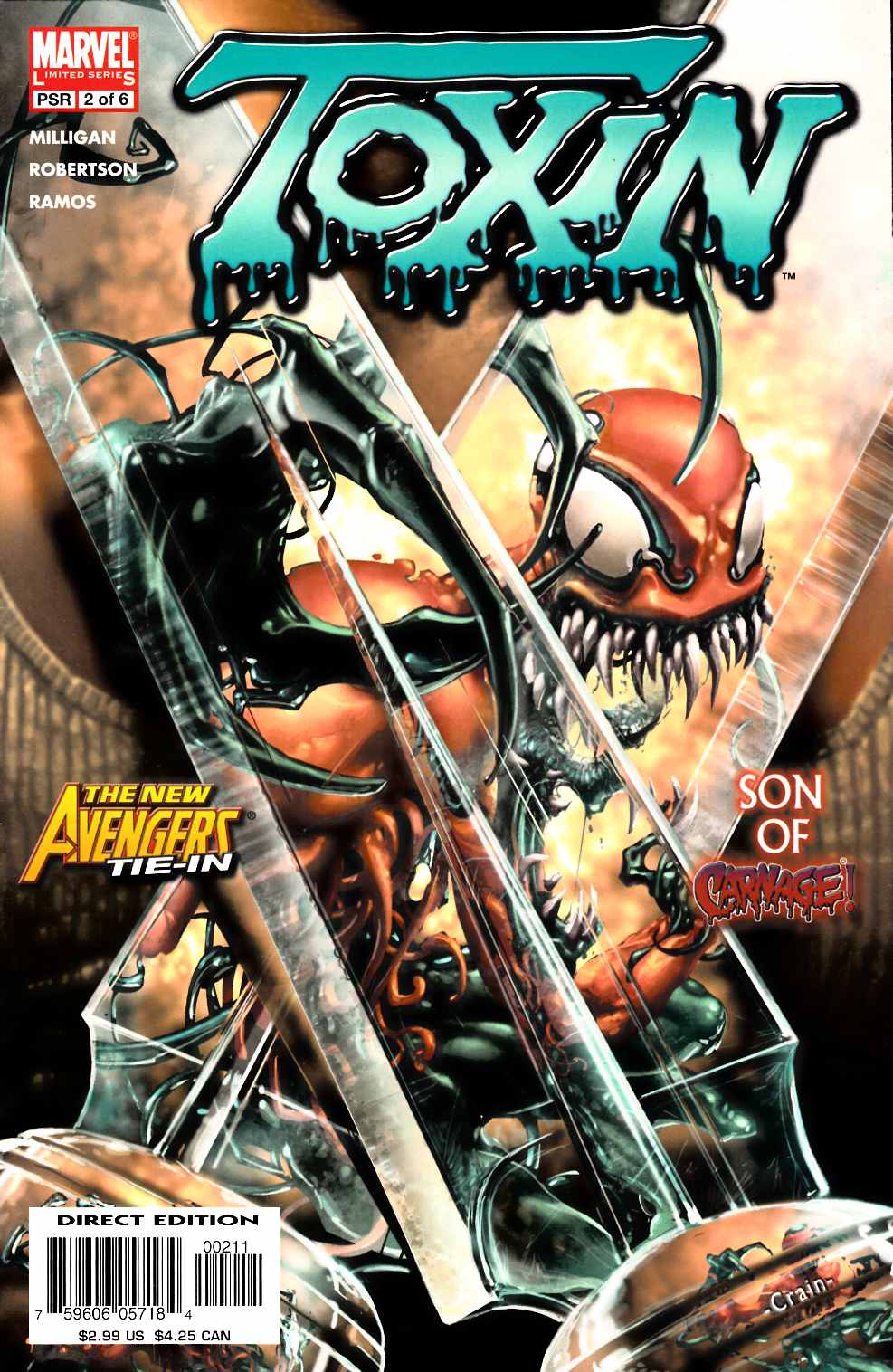 Toxin #2 Near Mint (9.4) [Marvel Comic] THUMBNAIL