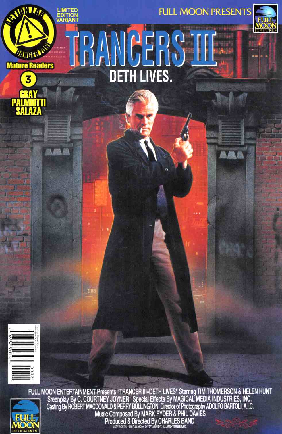 Trancers #3 Movie Poster Variant Cover [Action Lab Comic] THUMBNAIL