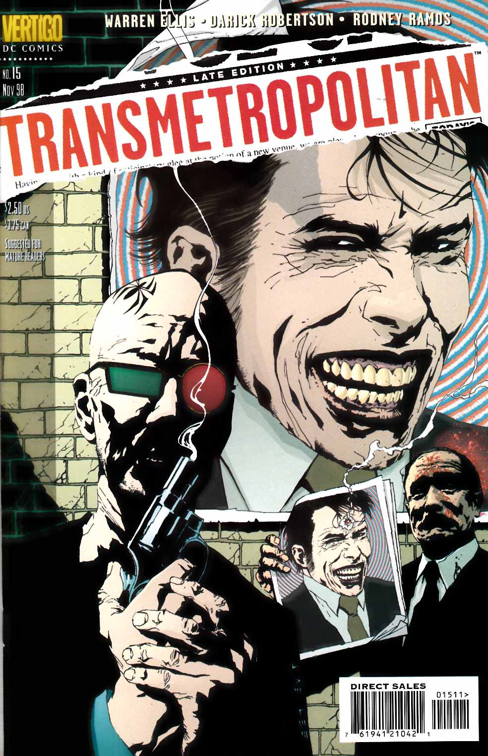 Transmetropolitan #15 Very Fine (8.0) [DC Comic] THUMBNAIL