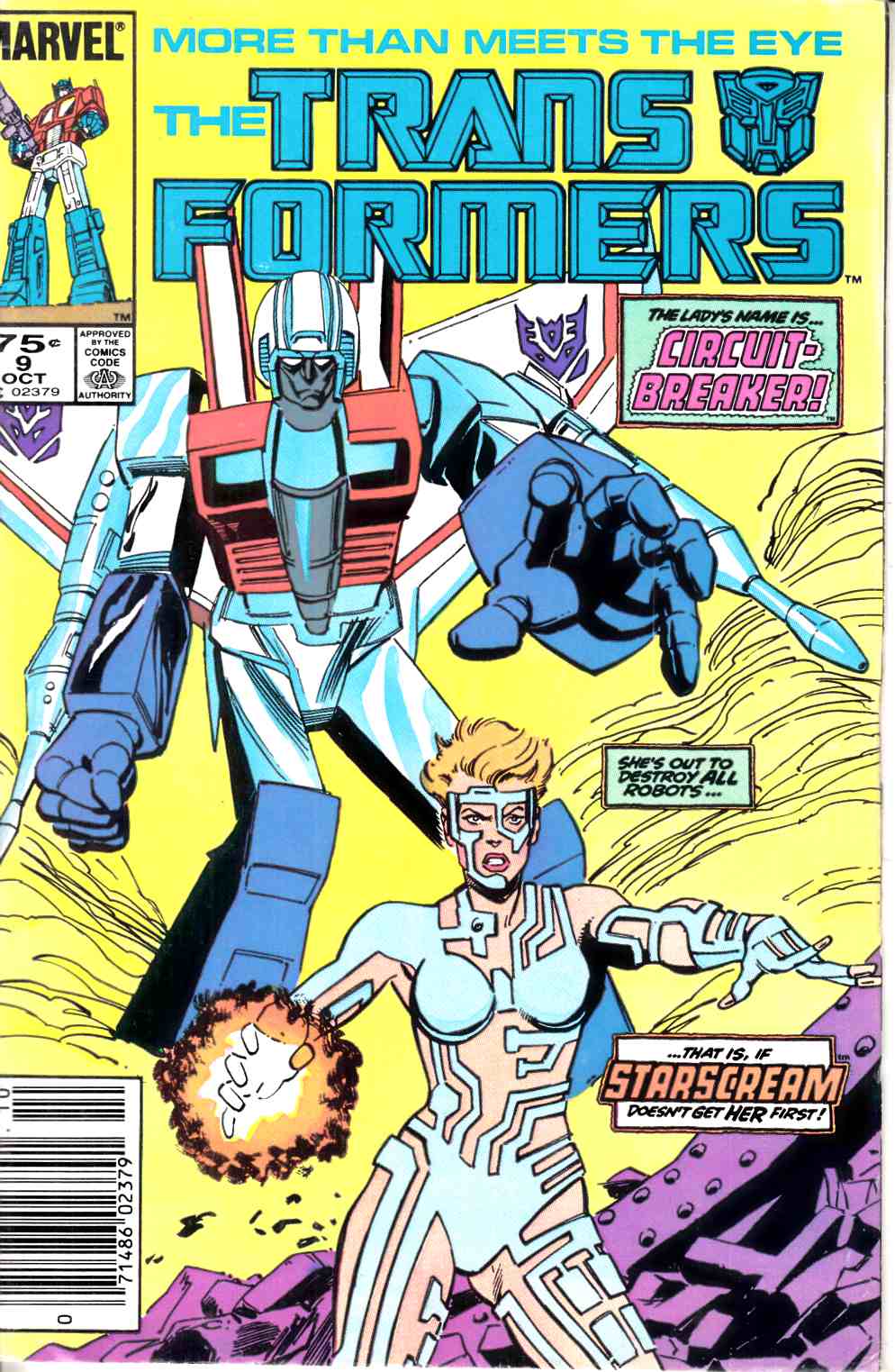 Transformers #9 Newsstand Edition Very Good (4.0) [Marvel Comic] THUMBNAIL