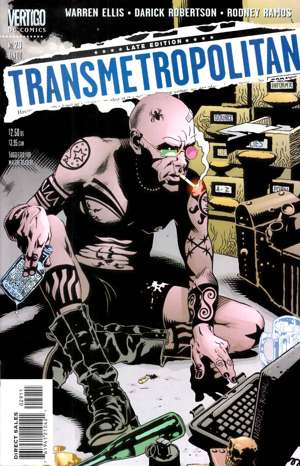 Transmetropolitan #29 Near Mint (9.4) [DC Comic] THUMBNAIL
