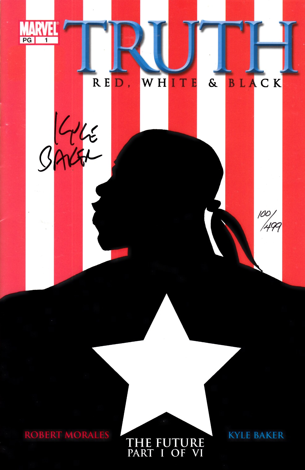 Truth Red White and Black #1 DF Signed by Baker Very Fine (8.0) [Marvel Comic] LARGE
