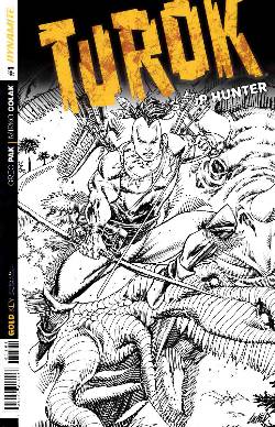 Turok Dinosaur Hunter #1 Liefeld B&W Incentive Cover [Comic] LARGE