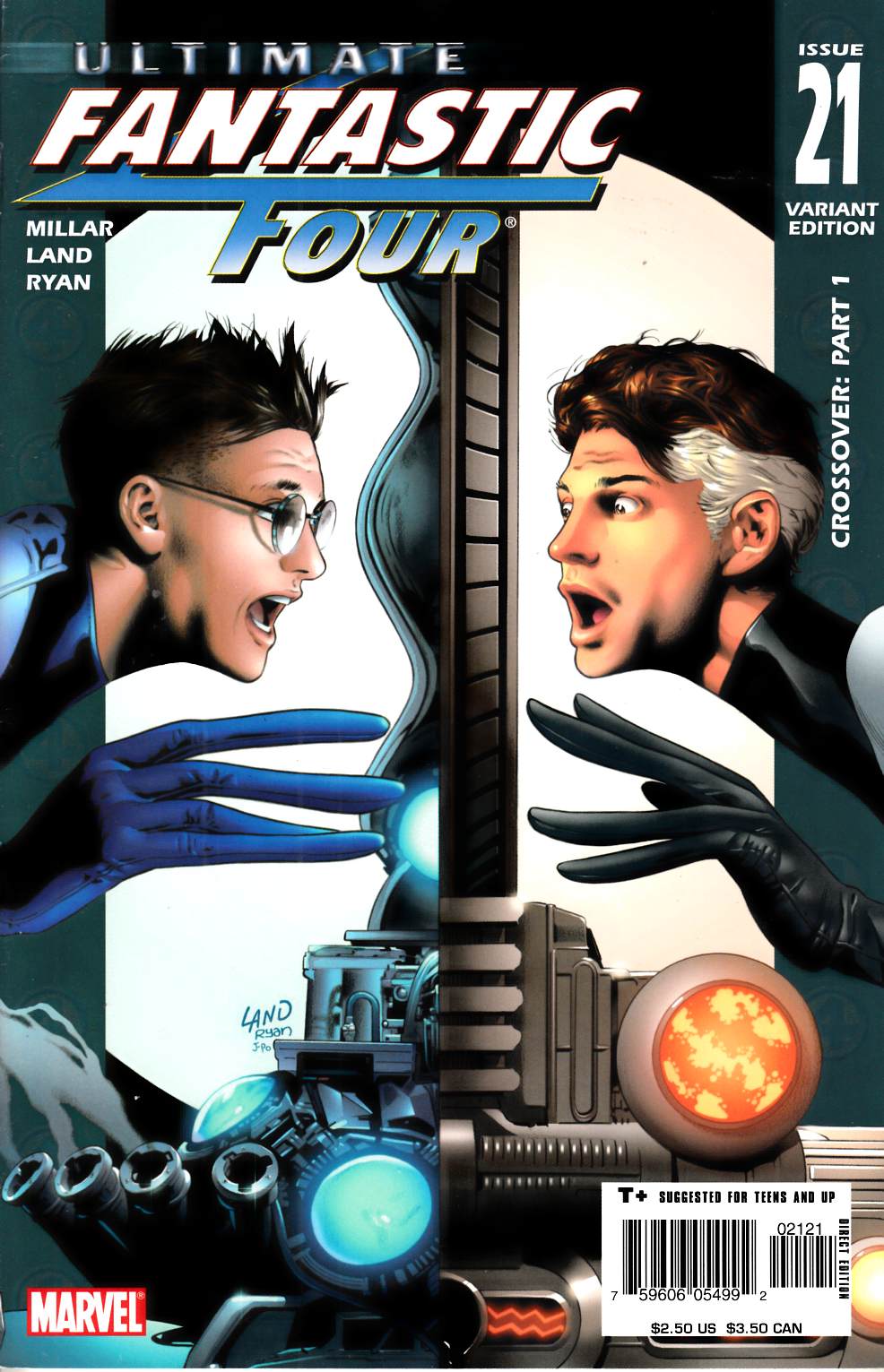Ultimate Fantastic Four #21 Land Variant Cover Very Fine (8.0) [Marvel Comic] THUMBNAIL