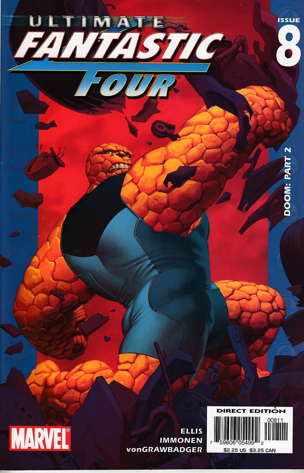 Ultimate Fantastic Four #8 Very Fine (8.0) [Marvel Comic] THUMBNAIL