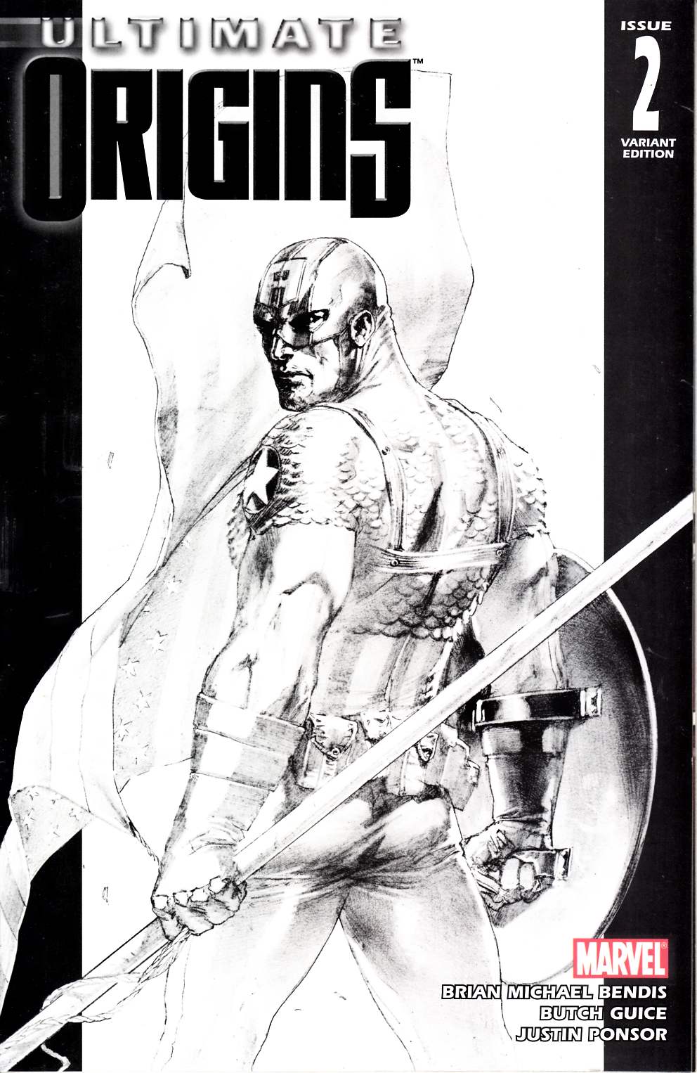 Ultimate Origins #2 Sketch Variant Cover Very Fine Minus (7.5) [Marvel Comic] LARGE