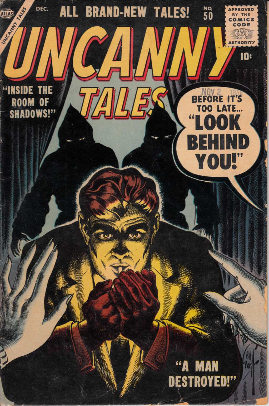 Uncanny Tales #50 Good/Very Good (3.0) [Atlas Comic] THUMBNAIL