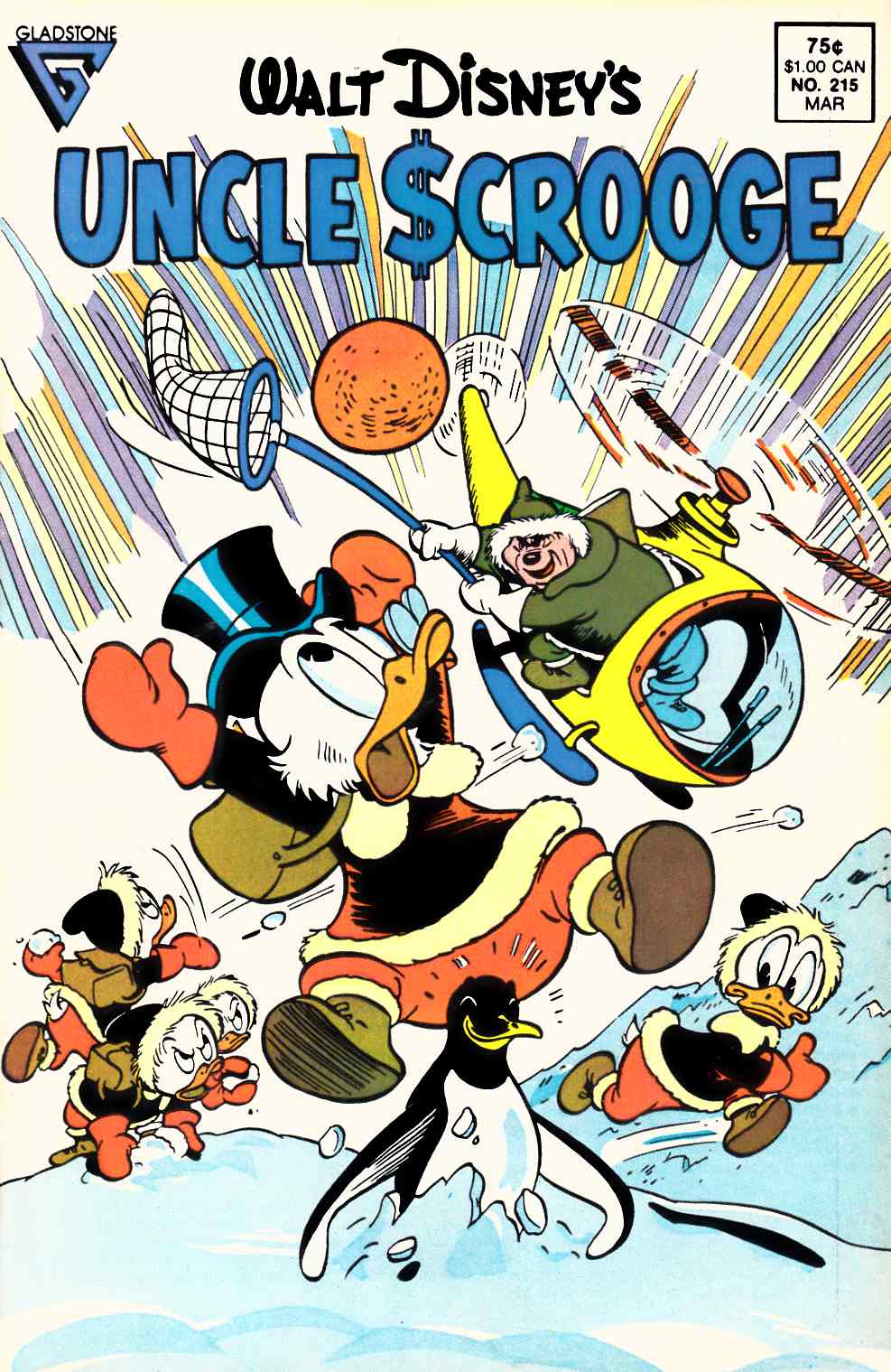 Uncle Scrooge #215 Fine Plus (6.5) [Gladstone Comic] THUMBNAIL