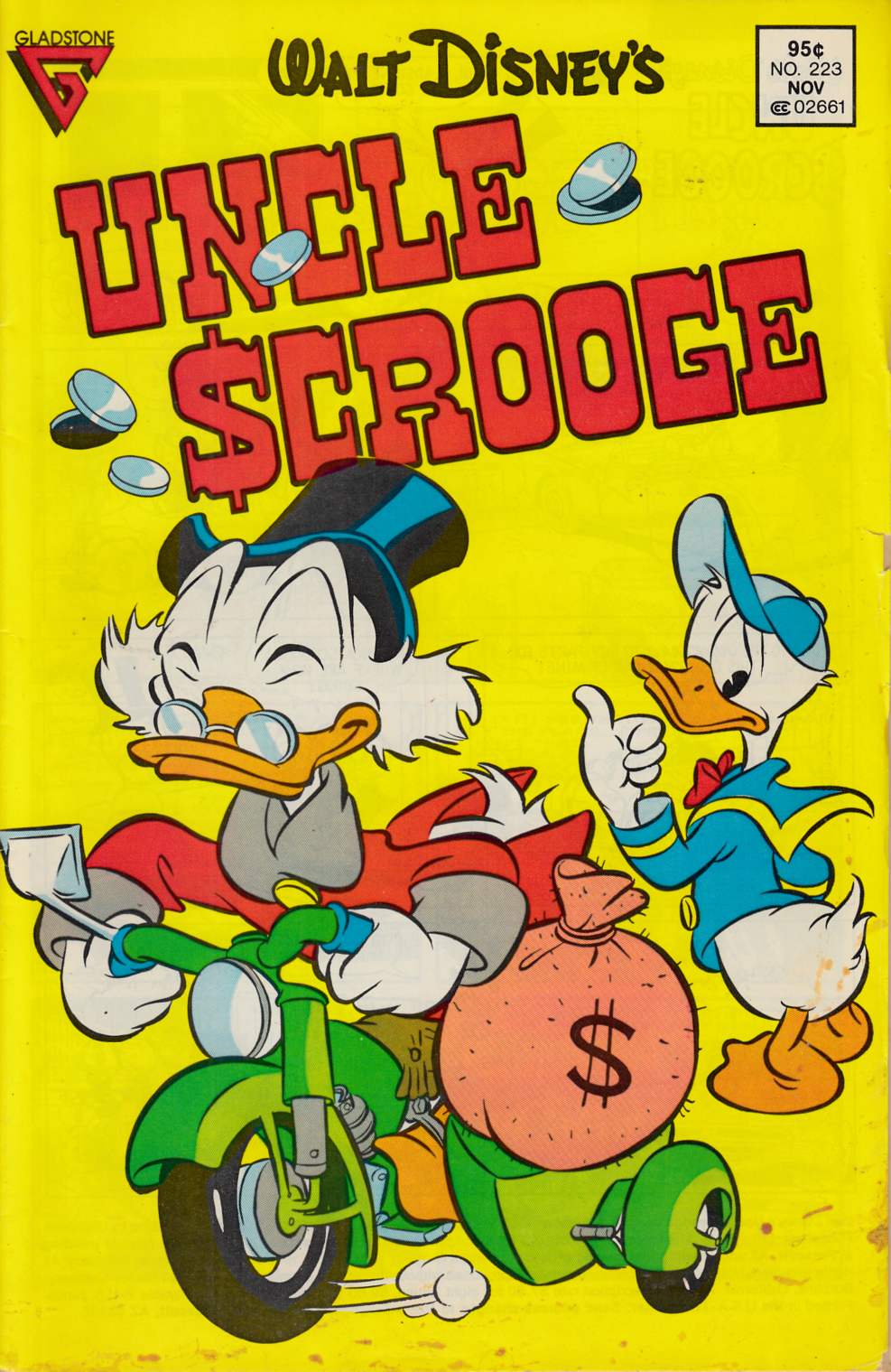 Uncle Scrooge #223 Fine Minus (5.5) [Gladstone Comic] THUMBNAIL