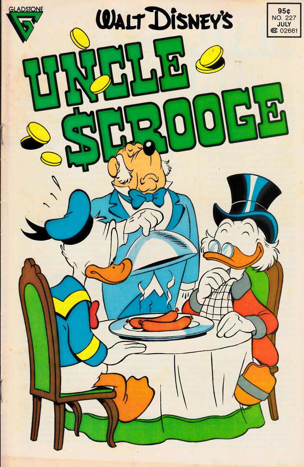 Uncle Scrooge #227 Fine (6.0) [Gladstone Comic] THUMBNAIL