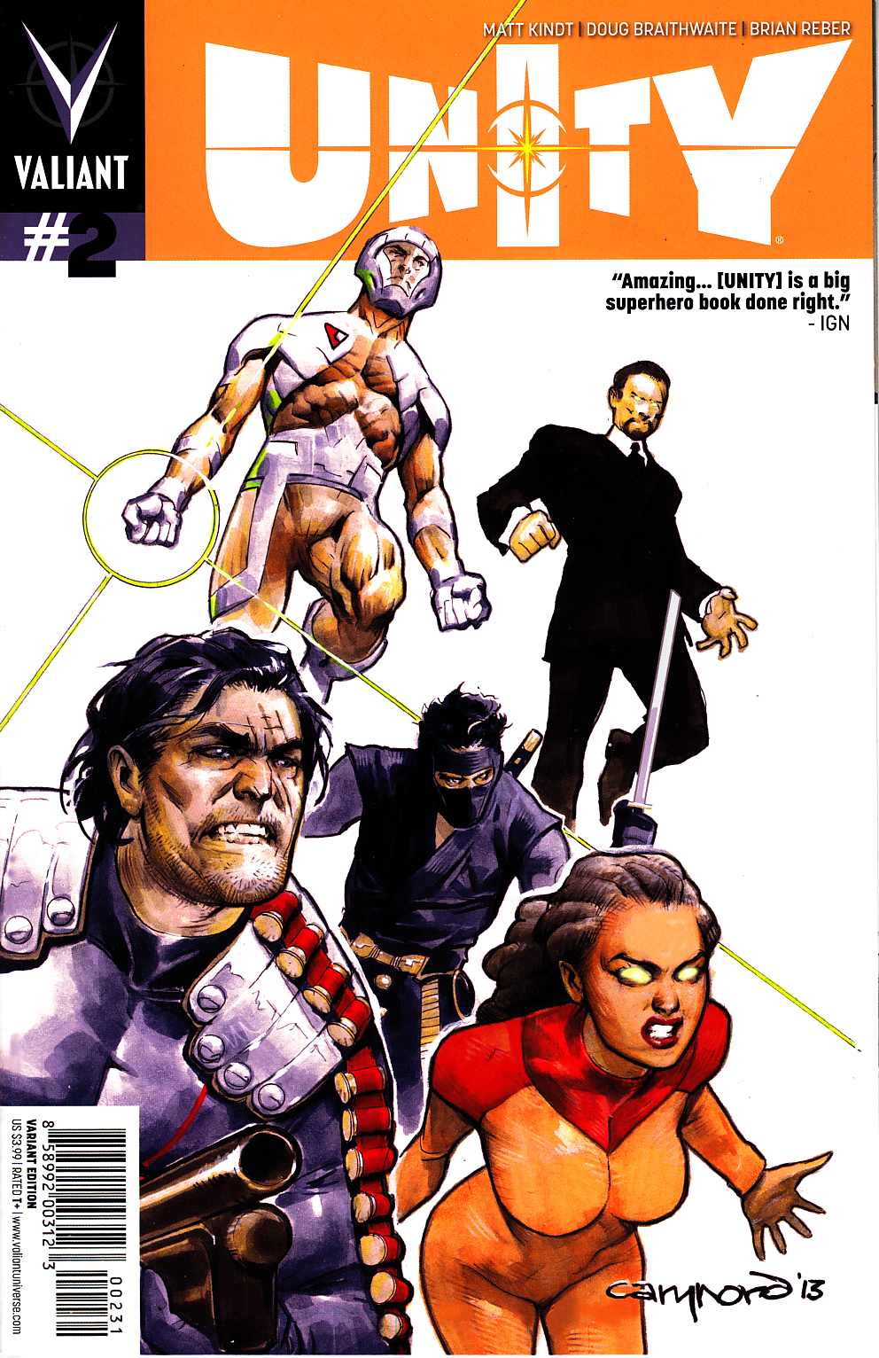 Unity #2 Nord Incentive Variant Cover [Valiant Comic] THUMBNAIL