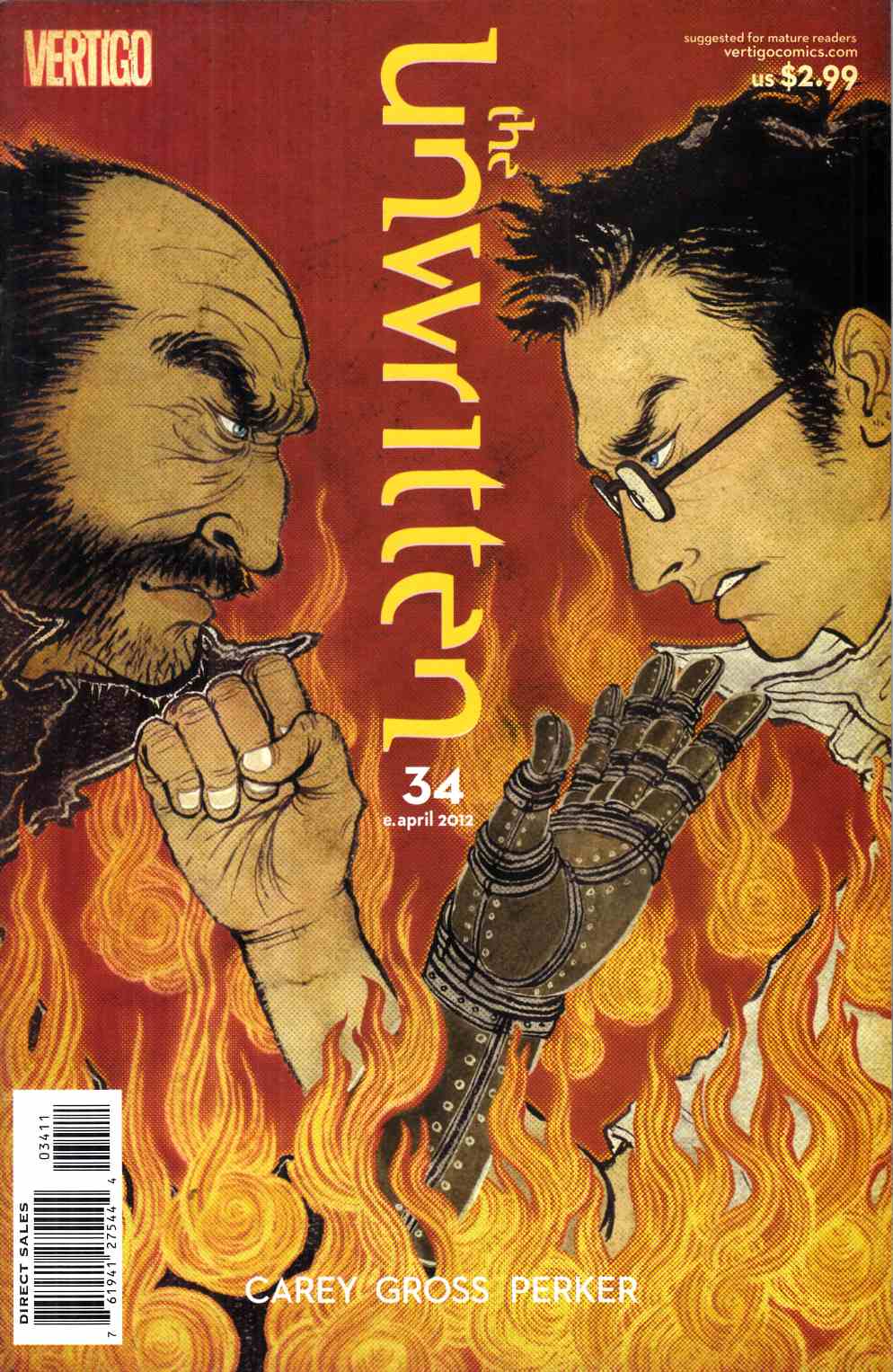 Unwritten #34 Near Mint (9.4) [DC Comic] LARGE