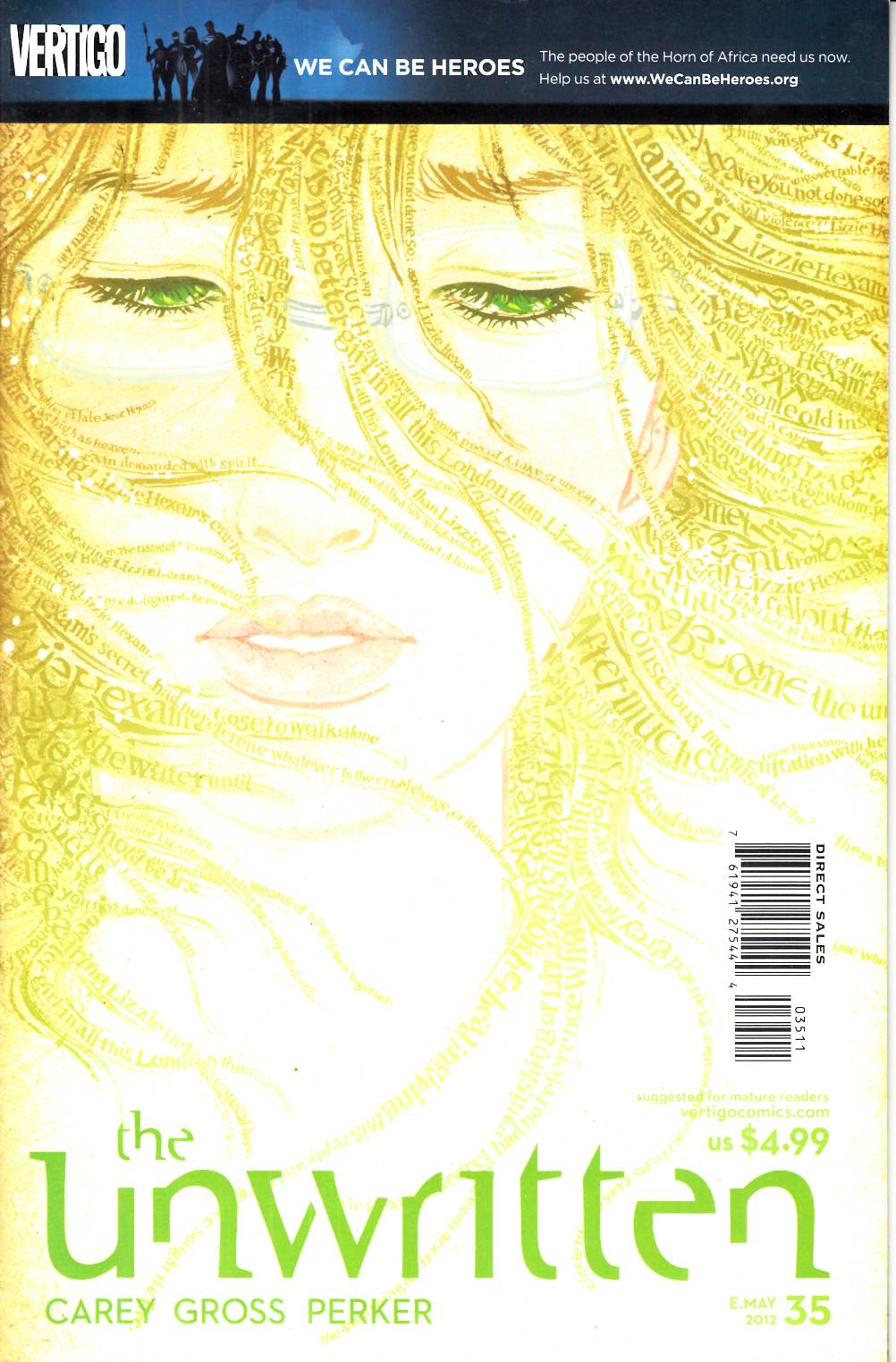 Unwritten #35 Very Fine (8.0) [DC Comic] THUMBNAIL