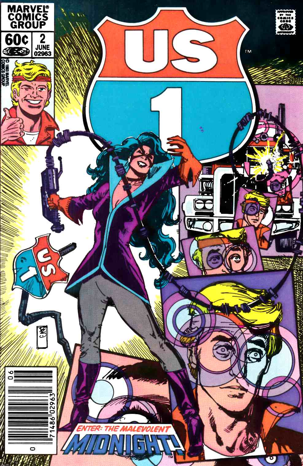 U.S. 1 #2 Newsstand Edition Very Fine (8.0) [Marvel Comic] THUMBNAIL