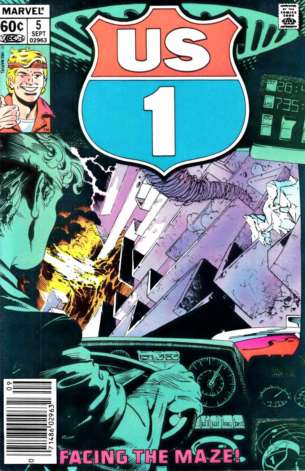 U.S. 1 #5 Newsstand Edition Very Fine (8.0) [Marvel Comic] THUMBNAIL