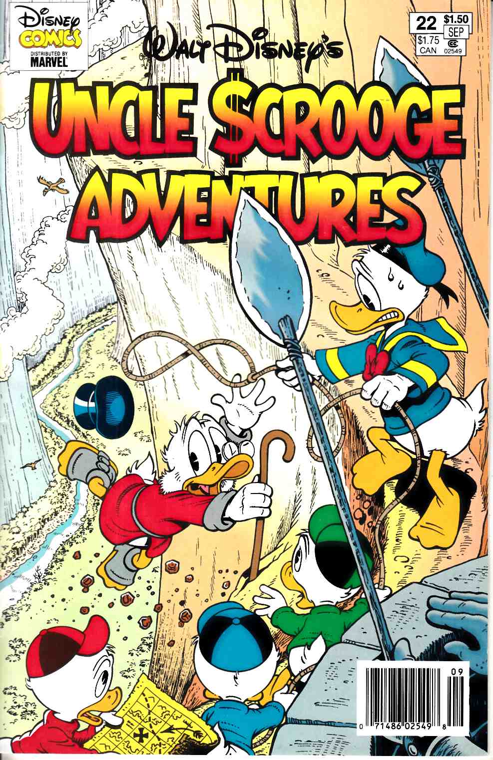 Uncle Scrooge Adventures #22 Newsstand Edition Fine (6.0) [Gladstone Comic] THUMBNAIL