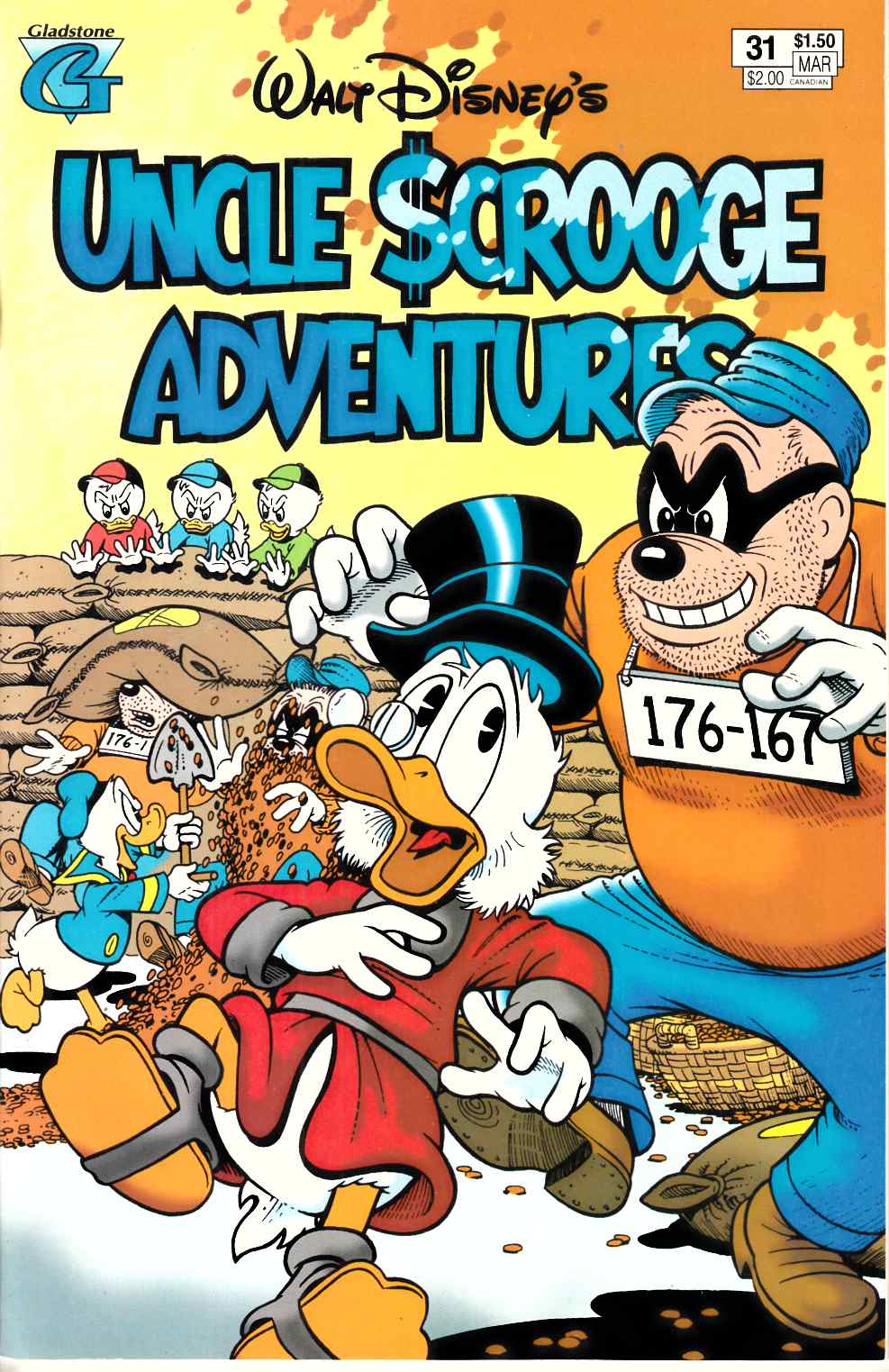 Uncle Scrooge Adventures #31 Fine (6.0) [Gladstone Comic] THUMBNAIL