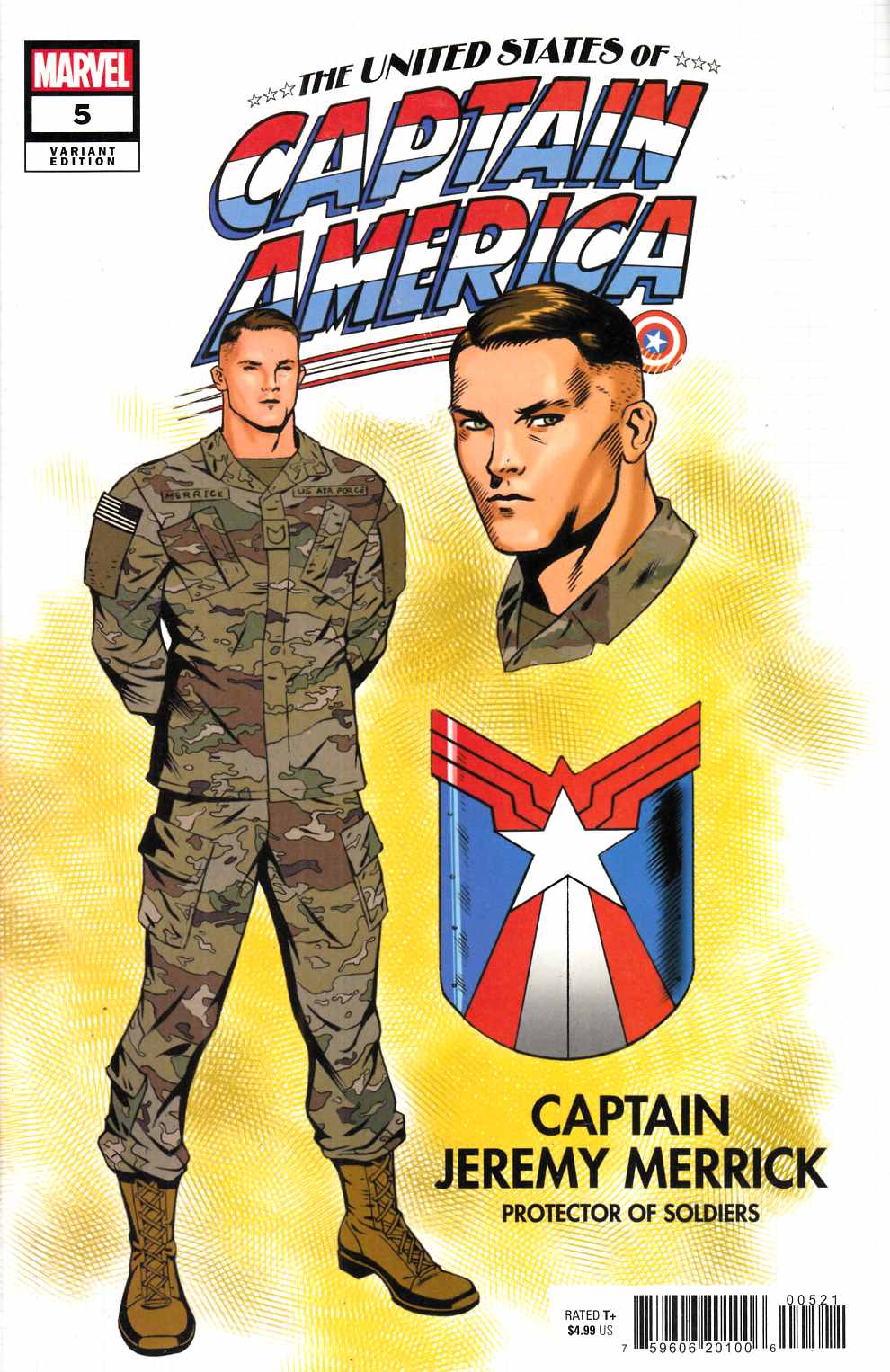 United States of Captain America Design Variant Cover #5 Very Fine (8.0) [Marvel Comic] THUMBNAIL