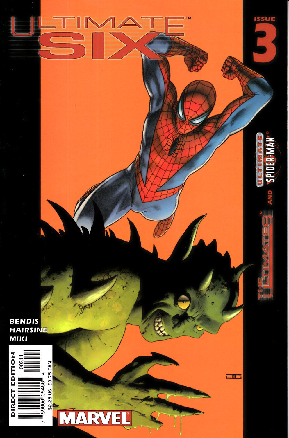 Ultimate Six #3 Very Fine (8.0) [Marvel Comic] LARGE