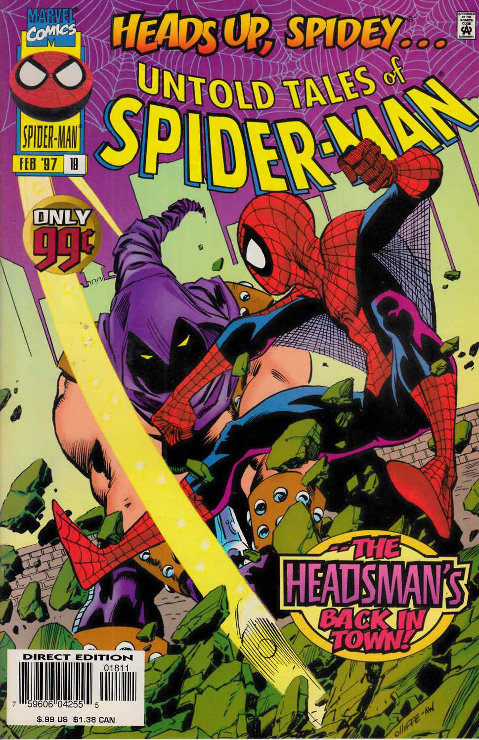 Untold Tales of Spider-Man #18 Very Fine (8.0) [Marvel Comic] THUMBNAIL