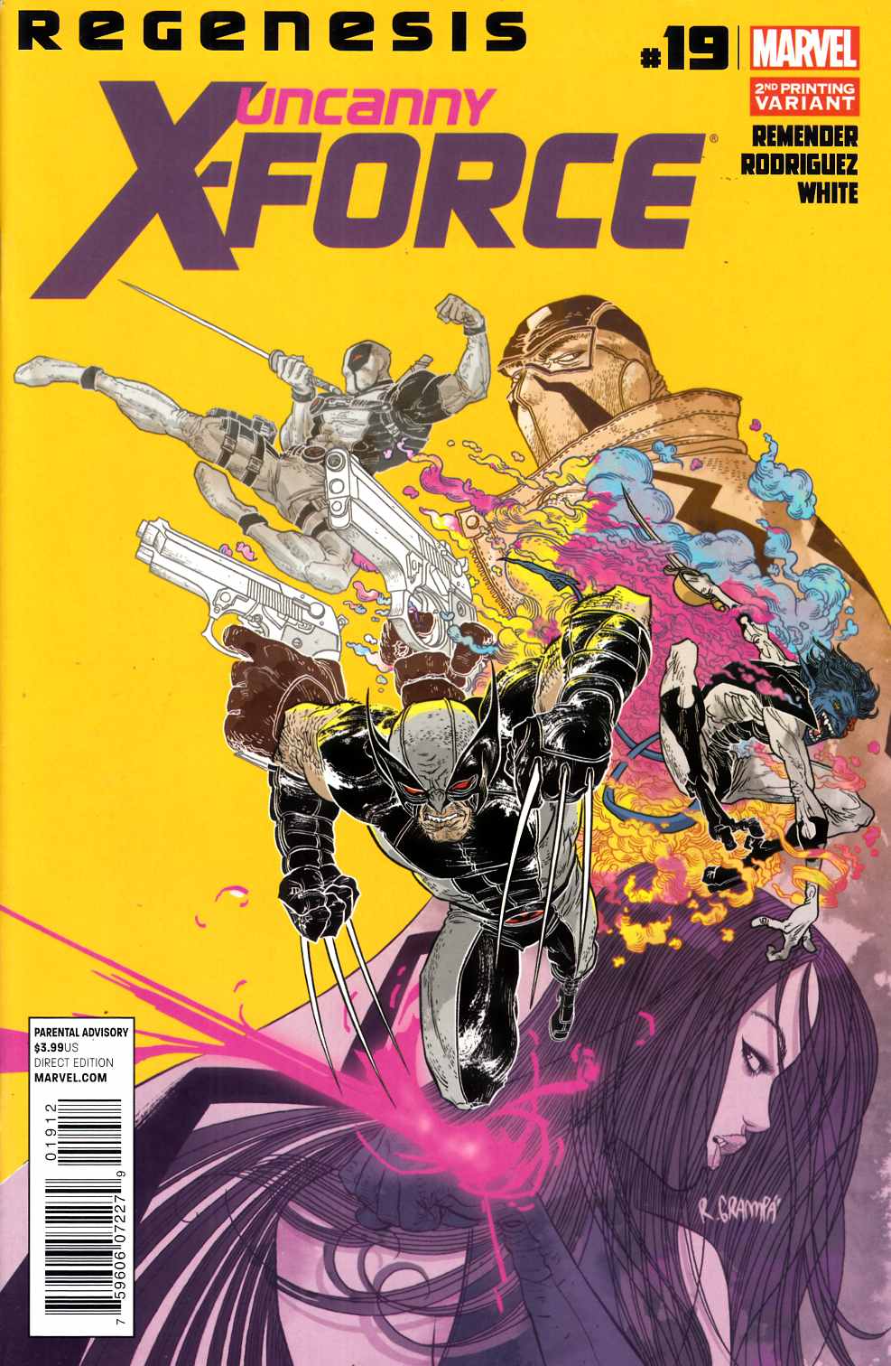Uncanny X-Force #19 Second Printing Near Mint Minus (9.2) [Marvel Comic] LARGE