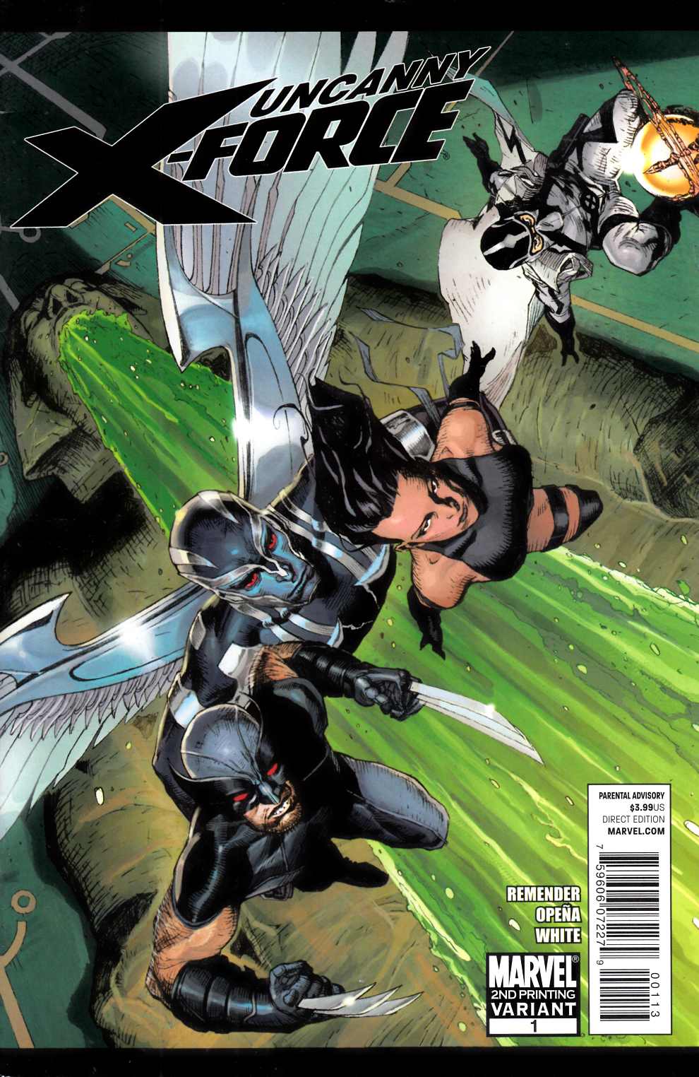 Uncanny X-Force #1 Second Printing Very Fine (8.0) [Marvel Comic] LARGE