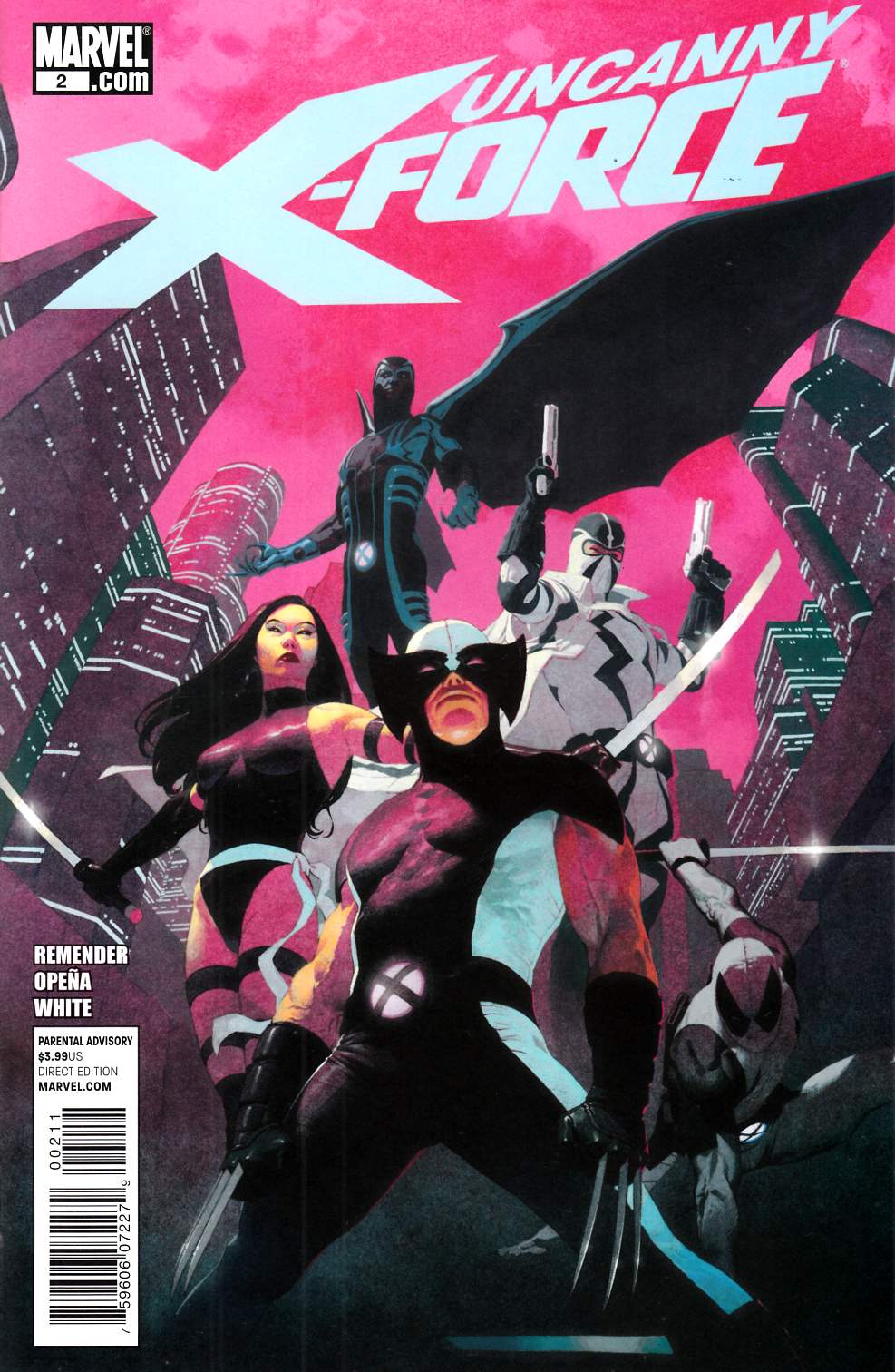 Uncanny X-Force #2 Near Mint Minus (9.2) [Marvel Comic]