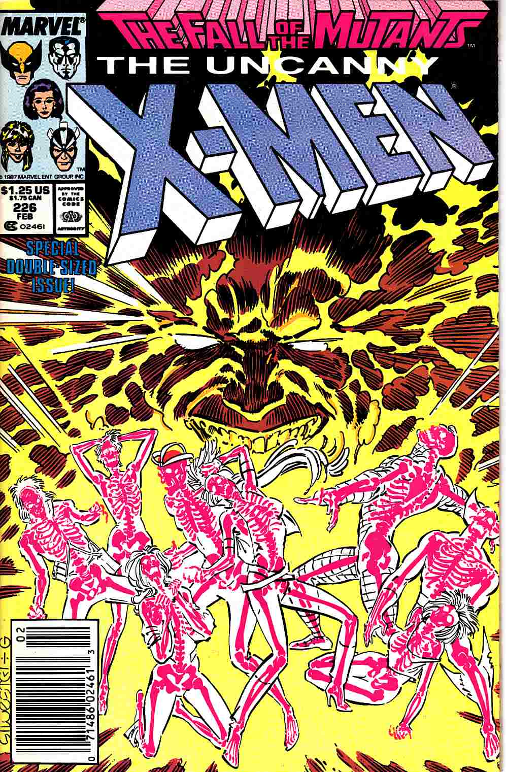 Uncanny X-Men #226 Newsstand Edition Near Mint Minus (9.2) [Marvel Comic] THUMBNAIL